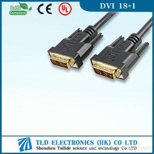 2013 hot sales!!! High Quality DVI 18+1 Cable M/M